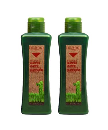 Salerm Biokera Natura Thickening Shampoo 10.8oz / 300mL Pack of 2 by Salerm