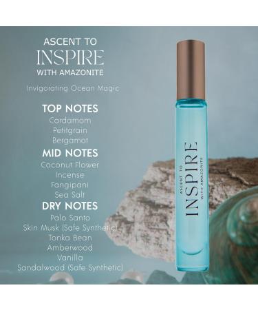 ASCENTION Ascent to Inspire Astral Elixir | Clean Perfume with Amazonite Healing Crystal Rollerball | Skin Safe Roll-On Parfum | Invigorating Ocean Scent w/Coconut Flower Sea Salt & Palo Santo Ascent to Inspire 0.34 Fl Oz (Pack of 1) - Buy Online on GoSupps.com