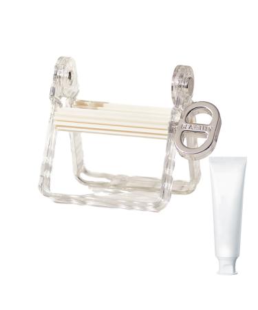 Tube Squeezer Tool No Drilling Toothpaste Squeezer Rolling Tube Squeezer and Tube Squeezer Tool Accessories for Toothpaste Hand Cream White