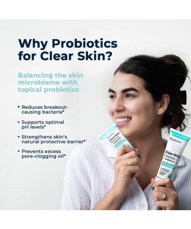 VitaMedica Clear Skin Probiotic Cleanser | Hydrating Gel Face Wash with Hyaluronic Acid & Niacinamide | International Shipping Available - Buy Online on GoSupps.com