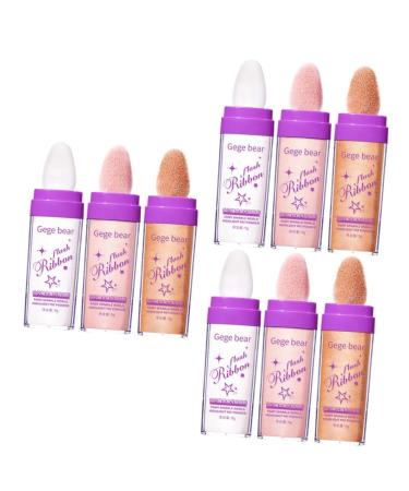 FOMIYES 9 pcs highlight pat powder glitter makeup fairy powder highlighter fairy sticks Glitter Patting Powder loose face powder highlighter stick makeup body girl cosmetic plastic Assorted Colorx3pcs 1 Count (Pack of 1)