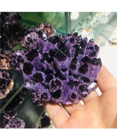 Amethyst Rough Stone Natural Amethyst Specimen Purple Quartz Stone Raw Home Decor (Size : 300-400g) HOMEZHOU