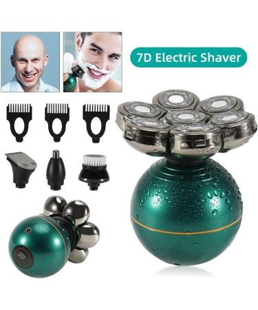 Head Shaver for Men - 4 in 1 Electric Bald Head Clipper & Beard Trimmer - USB Rechargeable 7 Blade Grooming Kit - Buy Online on GoSupps.com