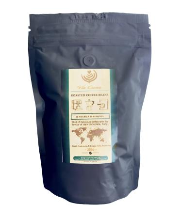 VIA CREMA 250 gr Coffee Beans Dark Chocolate Bag Coffe Beans Vanilla Hazelnut 250 g (Pack of 1)