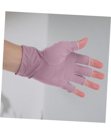 MERRYHAPY 1 Pair Gloves Gel Manicure Gloves Fingerless Gloves Womens Gloves Nail Light Touchscreen Gloves Summer Driving Gloves Manicure Gloves Protection Gloves for Protection 19.5x8cm - Buy Online on GoSupps.com