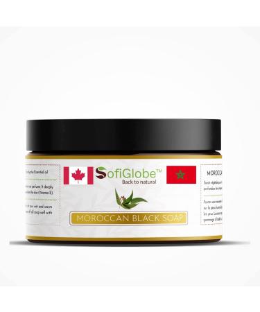 Buy Moroccan Black Soap with Eucalyptus Oil - Natural Exfoliating Cleanser for Glowing Skin - Buy Online on GoSupps.com