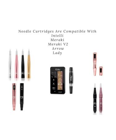 10PCS M3 Needle Cartridge with Safety Membrane for Intelli i2 Lady Arrow & Meraki Tattoo Brows Machine - 3RL (Pack of 10) - Buy Online on GoSupps.com