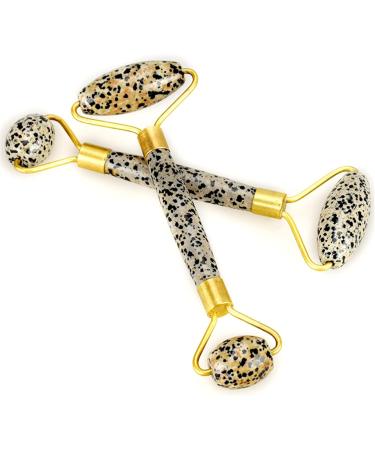 Massage Roller Crystal Jade Stone Cellulite Wrinkle Roller Cool Beauty Tool for Skin Care 1Pcs Multicolor - Buy Online on GoSupps.com