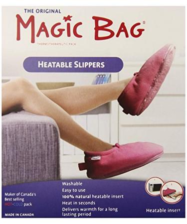 Magic Bag Heatable Slippers Pink Small