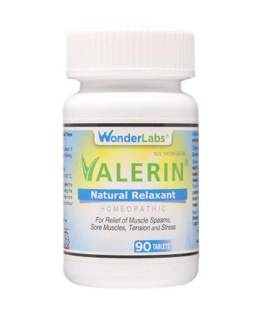 Valerian Natural Relaxant for Tension Relief Stress Relief Leg Cramp Relief and Other Muscle Cramps Magnesium Passion Flower & Valerian Root Muscle Relaxant - (90ct)