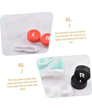 Solustre 16 StK Contact Lens Case - Colorful Glasses Holder for Eye Care & Storage - Ideal for Mass Colored Contact Lenses - Buy Online on GoSupps.com