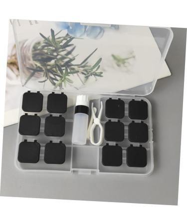 Buy Gatuida Contact Lens Container Travel Case - Lens Accessories & Tweezers - Black Mussel Shell Design 15.8*9.5cm - Buy Online on GoSupps.com