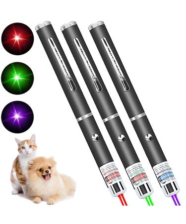 JMMTAAG Laser Pointer for Cats, 3 Pack,Laser Pointer Cat Toys for Indoor Cats Pet Kitten Dogs Laser Pen Toys Chaser Tease Cat Pointer Pen Toys for Cats Indoor Training Chaser Toys Pointer