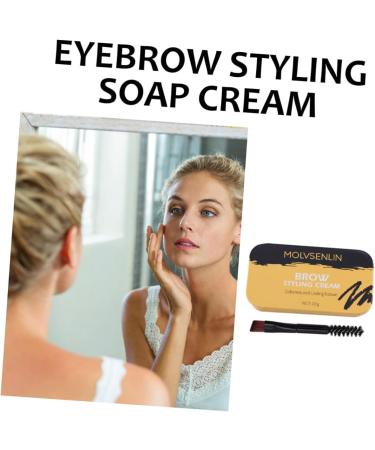 Healeved 2 Pcs Eyebrow Styling Cream Clear Brow Wax Eyebrow Makeup Pomade Eyebrow Shaper Kit Wax Stick - Buy Online on GoSupps.com