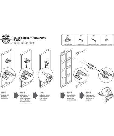 IRON AMERICAN Elite Ping Pong and Table Tennis Storage Rack - Made in USA | Ball and Paddle Slots, Hardware Included - Buy Online on GoSupps.com