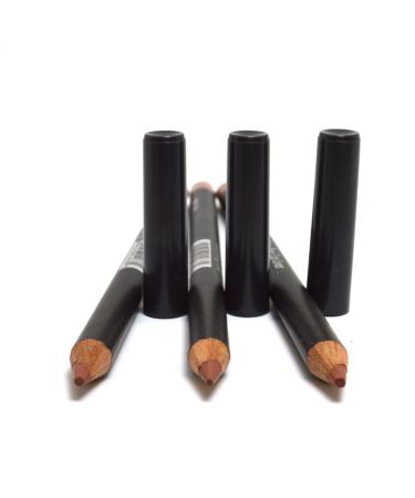 Italia Deluxe 3 PCS of Ultra Fine Eye liner Pencil Lip Eyeliner Set Pick Color + Free ZipBag (1033 Natural Brown 3pcs )