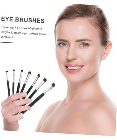 Baluue 21 Pcs Eye Makeup Brushes Daily Use Makeup Brush Clear Milk Carton Bridal Headband Hen Black Wood - Buy Online on GoSupps.com