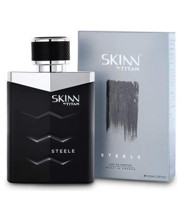 Skinn By Titan Steele Long Lasting Fresh Edp For Men - 100 Ml Perfume For Men Liquid Eau De Parfum For Men Premium Fragrance Grooming Essentials