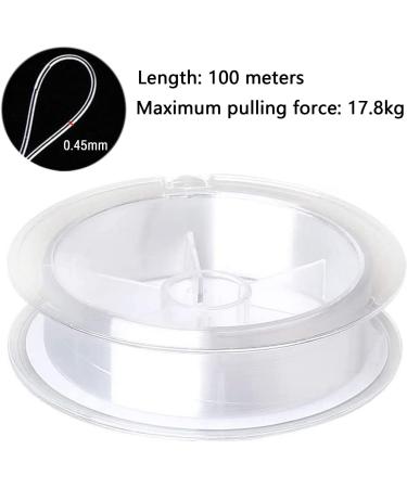 Rnitle 0.45mm Nylon Fishing Line - 100m Transparent Monofilament for Trout & Pike | Strong Tension Fishing Cord & Jewelry Decoration - Buy Online on GoSupps.com