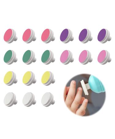 Baby nail trimmer replacement pads baby nail file electrical replacement grinding heads electric nail file grinding head prevent your baby's nails from scratching your skin 18 pieces - Buy Online on GoSupps.com