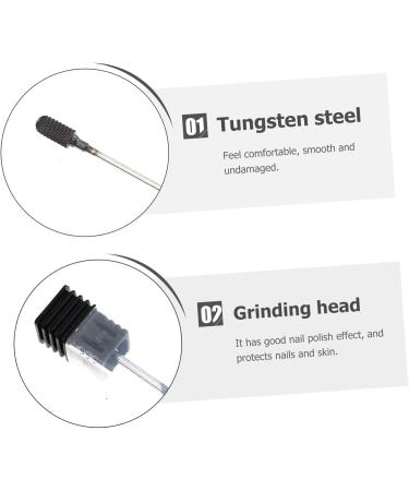 BIUDECO Nail Polisher Pedicure Set Pedicure Tools Nail Drill Set Nail File Bits Manicure Tool Nail Drill Head Replacement Manicure Polishing Tools Manicure Drill Bit Manicure Electric Nail 6.8x1.2cm Picture 1 - Buy Online on GoSupps.com