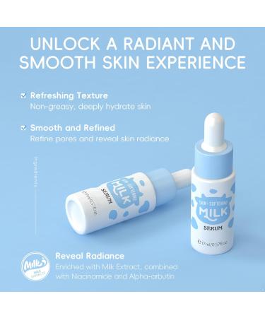 1Pc 17ML Milk Essence Serum for Women Girls Hydrating Facial Care Lightweight Fast Absorbing Formula Helps Retain Moisture Blue One Size One Size Blue - Buy Online on GoSupps.com