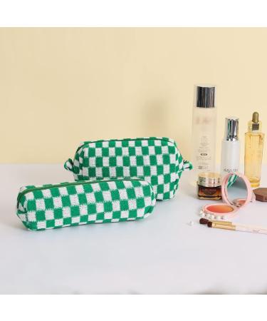 Shop Large Capacity Makeup Bag & Cosmetic Organizer for Women - Green Travel Storage with Pencil & Brush Holder - Buy Online on GoSupps.com