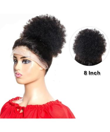 Hair Bun Shaggy Curly Ponytail Hair Extensions Afro with Drawstring Hair Comb Ponytail Bun Wig Hair Pieces for Black Women Hair Extension Hair Piece (Color : B Size : 6inch 50g) 6inch 50g B - Buy Online on GoSupps.com