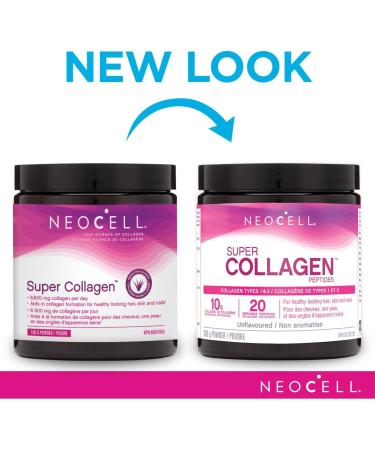NeoCell Super Collagen Peptides Powder 10 g Collagen per serving Supports Healthy Hair Skin & Nails 20 servings - Buy Online on GoSupps.com