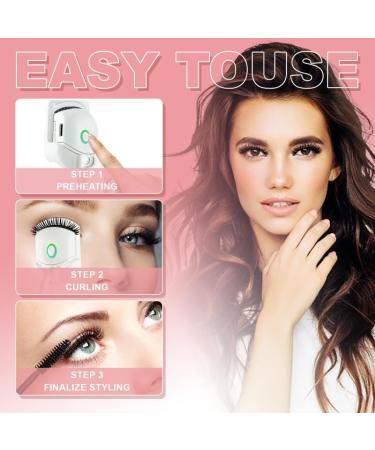 Heated Eyelash Curler with Two-Speed Temperature Control - Long-Lasting Curl for Thick and Sparse Lashes - Buy Online on GoSupps.com