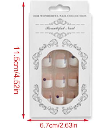 Full Cover Toenails French Tips Press On Toenails White Artificial Toenails With White Line Toenails Art Decorations Press On Toenails French False Toenails White Artificial Toenails Art Decoration - Buy Online on GoSupps.com