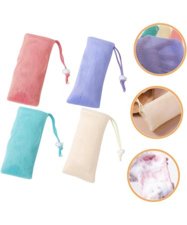 Didiseaon 4 Pi ces Pochette Filet Savon Exfoliant Sac Savon Moussant pour Douche de Voyage Fait Maison avec Cordon de Serrage pour Nettoyage Corps et Visage - Buy Online on GoSupps.com