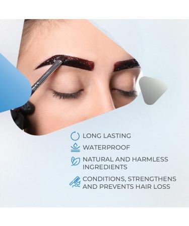 Natural All in Beauty Henna Brow Tint - Waterproof, Long Lasting (Dark Brown) - Buy Online on GoSupps.com