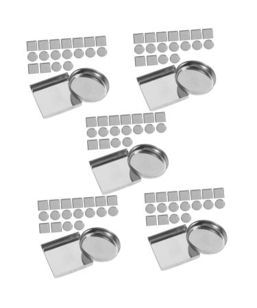 FOMIYES 150 Pcs Aluminum Plate Metallic Eyeshadow Watercolor Tin Empty Eyeshadow Dispenser Square Lipstick 2.5X2.5CMx5pcs As Shownx5pcs