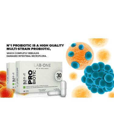 LAB ONE N1 ProBiotic + Prebiotic 30 Capsules - Modern SYNBIOTYK - Buy Online on GoSupps.com