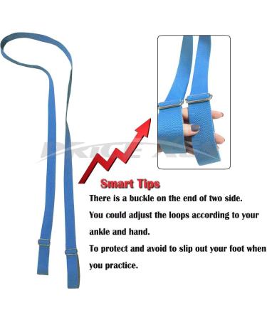 Mingzi Stretching Leg Spreader | Easy Door Yoga Belt | Pink Stretch Band for Ballet Dance Gymnastics & Taekwondo - Buy Online on GoSupps.com