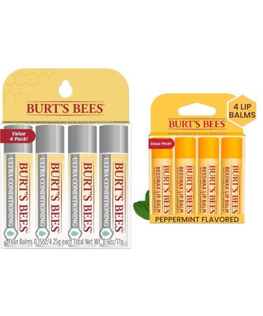 Burt's Bees Ultra Conditioning Moisturizing Lip Balm & Lip Balm Stocking Stuffers