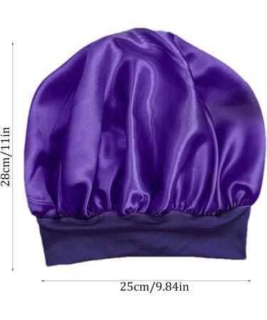 Satin Hair Drying Towel Satin Hair Towel Wrap Hair Poping Towel Satin Hair Towel for Women Anti-Frizz Satin Towel Protective Hair Turban Wrap for Most Hair Types Purple - Buy Online on GoSupps.com