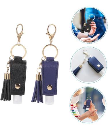 FRCOLOR 8 Sets Bottle Box Keyring Portable Bottle for Outdoor Use Waist Refillable Bottle Portable Outdoor Bottle Leather Tassel - Buy Online on GoSupps.com
