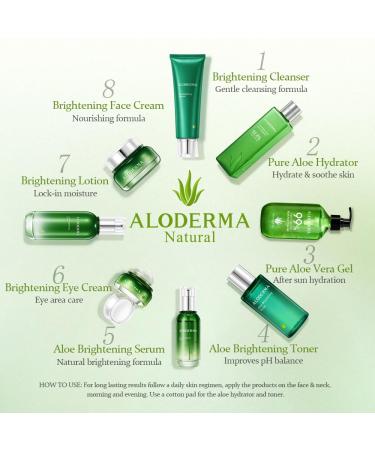 Aloderma Brightening Cream Set 2 pieces - Brightening Cream Brightening Eye Cream - Buy Online on GoSupps.com