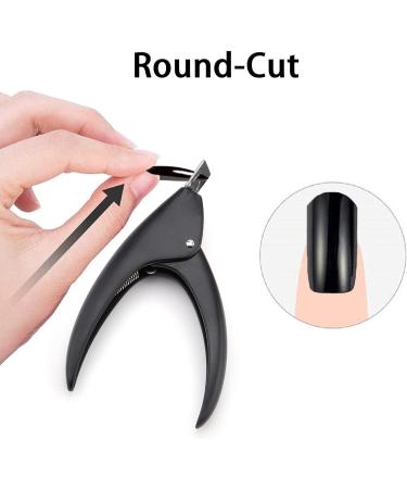 JeoPoom Professional Nail Clipper Acrylic Tips Cutter - Black | Manicure Pedicure Trimmer Tool - Buy Online on GoSupps.com