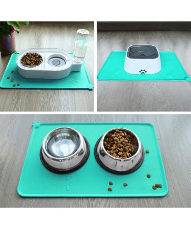 Joytale Non-Slip Silicone Bowl Pad for Dogs & Cats - Waterproof 47x30cm Turquoise | International Shipping Available - Buy Online on GoSupps.com