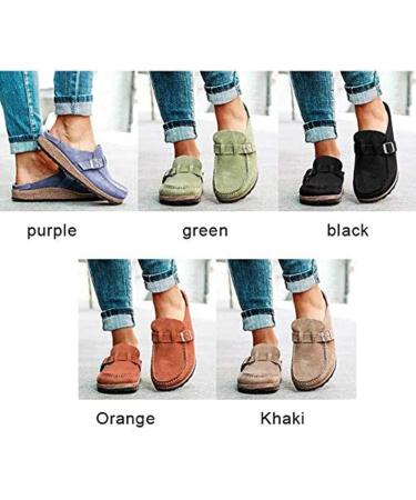 Shop Women's Casual Suede Slip-On Sandals - Comfortable Summer Clogs | International Shipping - Buy Online on GoSupps.com