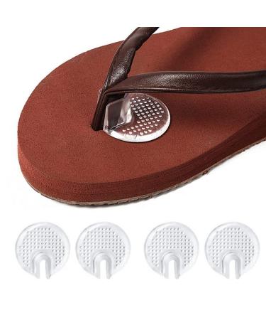 3Pairs Soft Silicone Flip Gel Cushions Pad Toe Protectors for Thong Sandal Flip Flop Gel Inserts Guards Insoles Shoes Grip Pads (Style 2)