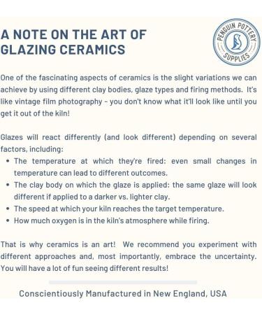 Penguin Pottery Opaque Series Periwinkle Blue Glaze - Cone 5-6 for Mid and High Fire Clay - 1 Pint (16 oz) - Buy Online on GoSupps.com