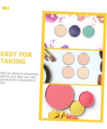 Beavorty 100 Pcs Eye Shadow Disk Eyeshadow Makeup Pans Diy Cosmetic Pallet Miss Plate Stainless Steel - Buy Online on GoSupps.com