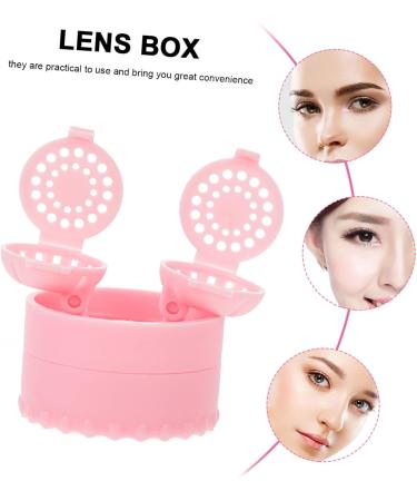 Partykindom 12 STK Colored Contact Lens Storage Case | Portable Travel Cleaner & Container | Ideal for Contact Lenses & Glasses - Buy Online on GoSupps.com