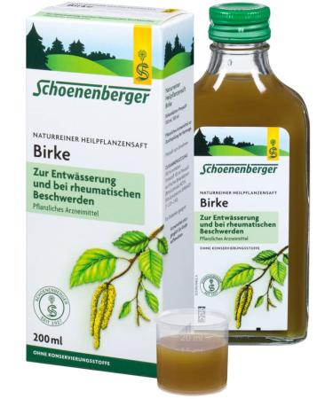 Schoenenberger Birch natural medicinal plant juice organic (2 x 200 ml) 200 ml (pack of 2) - Buy Online on GoSupps.com