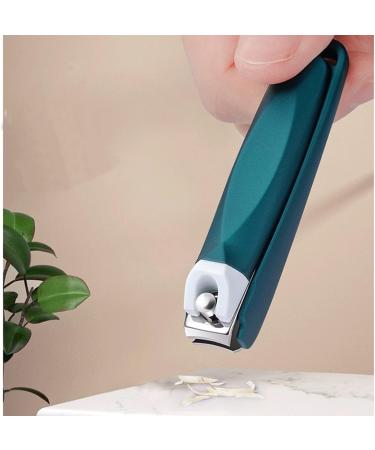 Professional Nail Clipper with Catcher - Stainless Steel Toe and Finger Nail Cutter Trimmer Set with Clip Catcher - Portable Fingernail Scissors for Men and Women/316(Size:Khaki) Khaki Blue - Buy Online on GoSupps.com