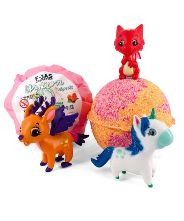 Unicorns & Friends Surprise Toy Peach Scented Bath Bomb 220g